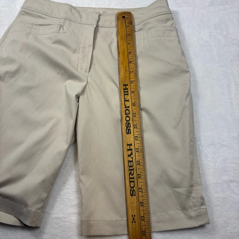 TAIL Women Bermuda Shorts Light Khaki Golf Tennis‎ Athleisure Size 8